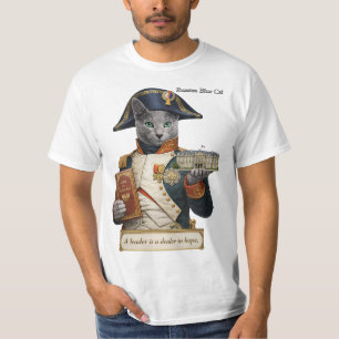Russisch Blauwe Napoleon Bonaparte Kat T-shirt