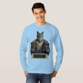 Russisch Blauwe Postduivin Kat T-shirt (Voorkant volledig)