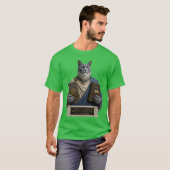 Russisch Blauwe Postduivin Kat T-shirt (Voorkant volledig)