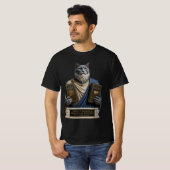 Russisch Blauwe Postduivin Kat T-shirt (Voorkant volledig)