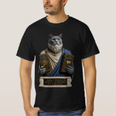 Russisch Blauwe Postduivin Kat T-shirt (Voorkant)