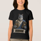 Russisch Blauwe Postduivin Kat Tri-Blend Shirt (Voorkant)
