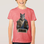 Russisch Blauwe Postduivin Kat Tri-Blend Shirt (Voorkant)