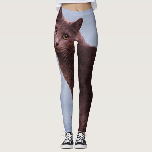 Russisch Blauwe Pussycat Leggings (Voorkant)