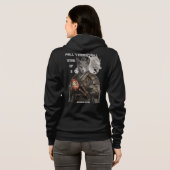 Russisch Blauwe Samurai Kat Hoodie (Achterkant volledig)