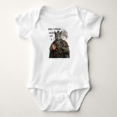 Russisch Blauwe Samurai Kat Romper (Voorkant)