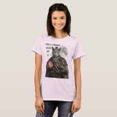 Russisch Blauwe Samurai Kat T-shirt (Voorkant volledig)