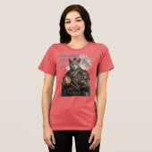 Russisch Blauwe Samurai Kat Tri-Blend Shirt (Voorkant volledig)