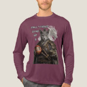 Russisch Blauwe Samurai Kat Tri-Blend Shirt (Voorkant volledig)