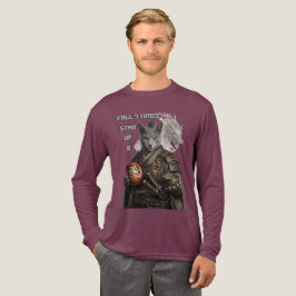 Russisch Blauwe Samurai Kat Tri-Blend Shirt