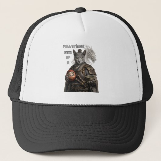 Russisch Blauwe Samurai Kat Trucker Pet (Voorkant)