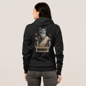 Russisch Blauwe Socrates Kat Hoodie (Achterkant volledig)