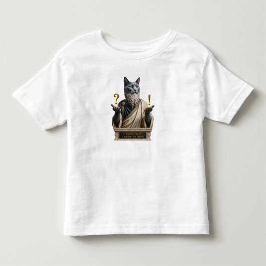 Russisch Blauwe Socrates Kat Kinder Shirts (Voorkant)