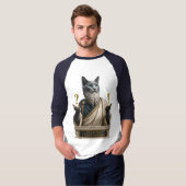 Russisch Blauwe Socrates Kat T-shirt (Voorkant volledig)