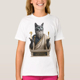 Russisch Blauwe Socrates Kat T-shirt