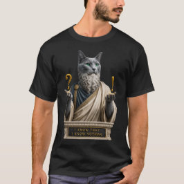Russisch Blauwe Socrates Kat T-shirt