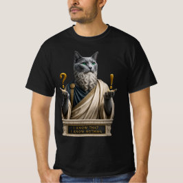 Russisch Blauwe Socrates Kat T-shirt