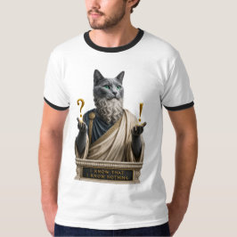 Russisch Blauwe Socrates Kat T-shirt