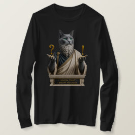 Russisch Blauwe Socrates Kat T-shirt