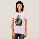 Russisch Blauwe Socrates Kat T-shirt (Voorkant volledig)