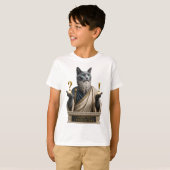 Russisch Blauwe Socrates Kat T-shirt (Voorkant volledig)