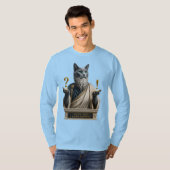 Russisch Blauwe Socrates Kat T-shirt (Voorkant volledig)