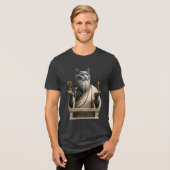 Russisch Blauwe Socrates Kat Tri-Blend Shirt (Voorkant volledig)