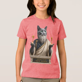 Russisch Blauwe Socrates Kat Tri-Blend Shirt