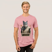 Russisch Blauwe Socrates Kat Tri-Blend Shirt (Voorkant volledig)
