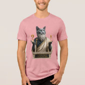 Russisch Blauwe Socrates Kat Tri-Blend Shirt (Voorkant)