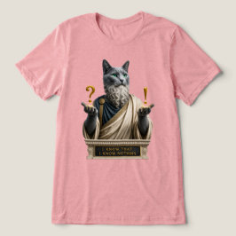 Russisch Blauwe Socrates Kat Tri-Blend Shirt