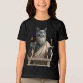 Russisch Blauwe Socrates Kat Tri-Blend Shirt (Voorkant)