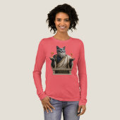 Russisch Blauwe Socrates Kat Tri-Blend Shirt (Voorkant)