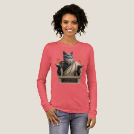 Russisch Blauwe Socrates Kat Tri-Blend Shirt