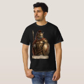 Russisch Blauwe Spartaanse Kat T-shirt (Voorkant volledig)
