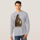 Russisch Blauwe Spartaanse Kat T-shirt (Voorkant volledig)