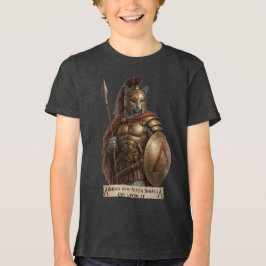 Russisch Blauwe Spartaanse Kat Tri-Blend Shirt