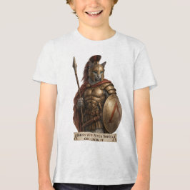 Russisch Blauwe Spartaanse Kat Tri-Blend Shirt