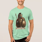 Russisch Blauwe Spartaanse Kat Tri-Blend Shirt (Voorkant)