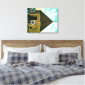 Russisch Blok House in St. Michael, Alaska Canvas Afdruk (Insitu (Slaapkamer))