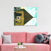 Russisch Blok House in St. Michael, Alaska Canvas Afdruk (Insitu (Woonkamer))