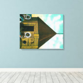 Russisch Blok House in St. Michael, Alaska Canvas Afdruk (Insitu (Houten vloer))