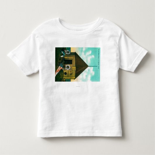 Russisch Blok House in St. Michael, Alaska Kinder Shirts (Voorkant)
