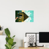 Russisch Blok House in St. Michael, Alaska Poster (Thuiskantoor)