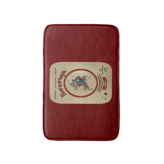 Russisch Bogatyr Beer Badmat (Voorkant Verticaal)