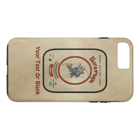 Russisch Bogatyr Beer Case-Mate iPhone Case (Achterkant (Horizontaal))