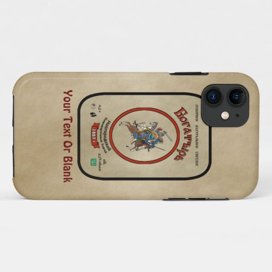 Russisch Bogatyr Beer Case-Mate iPhone Case (Achterkant (horizontaal))
