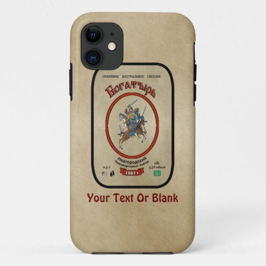 Russisch Bogatyr Beer Case-Mate iPhone Case (Achterkant)