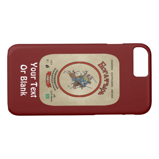 Russisch Bogatyr Beer Case-Mate iPhone Case (Achterkant (Horizontaal))