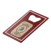 Russisch Bogatyr Beer Creditkaart Flessenopener (Achterkant Gekanteld)